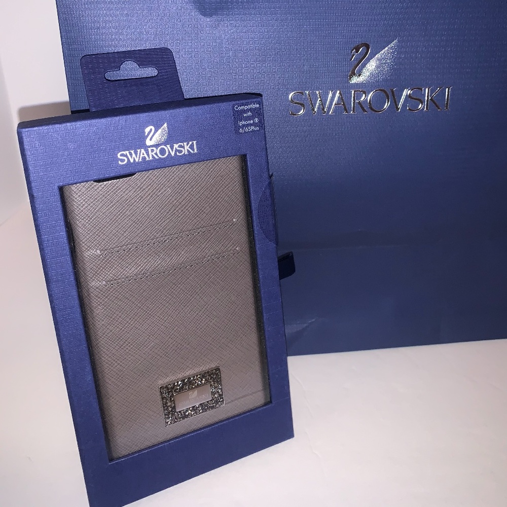 NWT- SWAROVSKI CRYSTAL IPHONE CASE - 6/6S PLUS